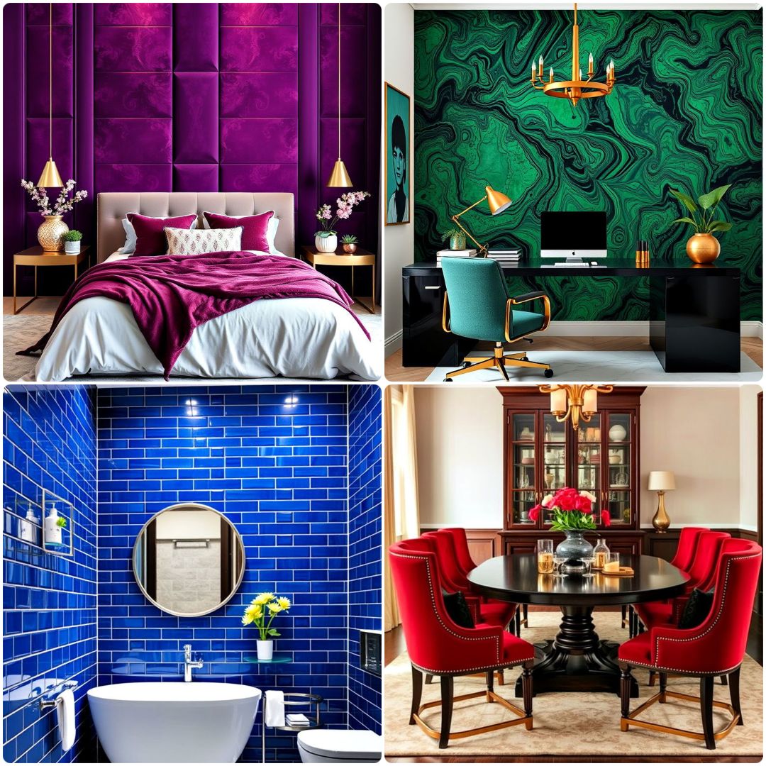 40 Ways to Decorate with Jewel Tones for A Bold Look